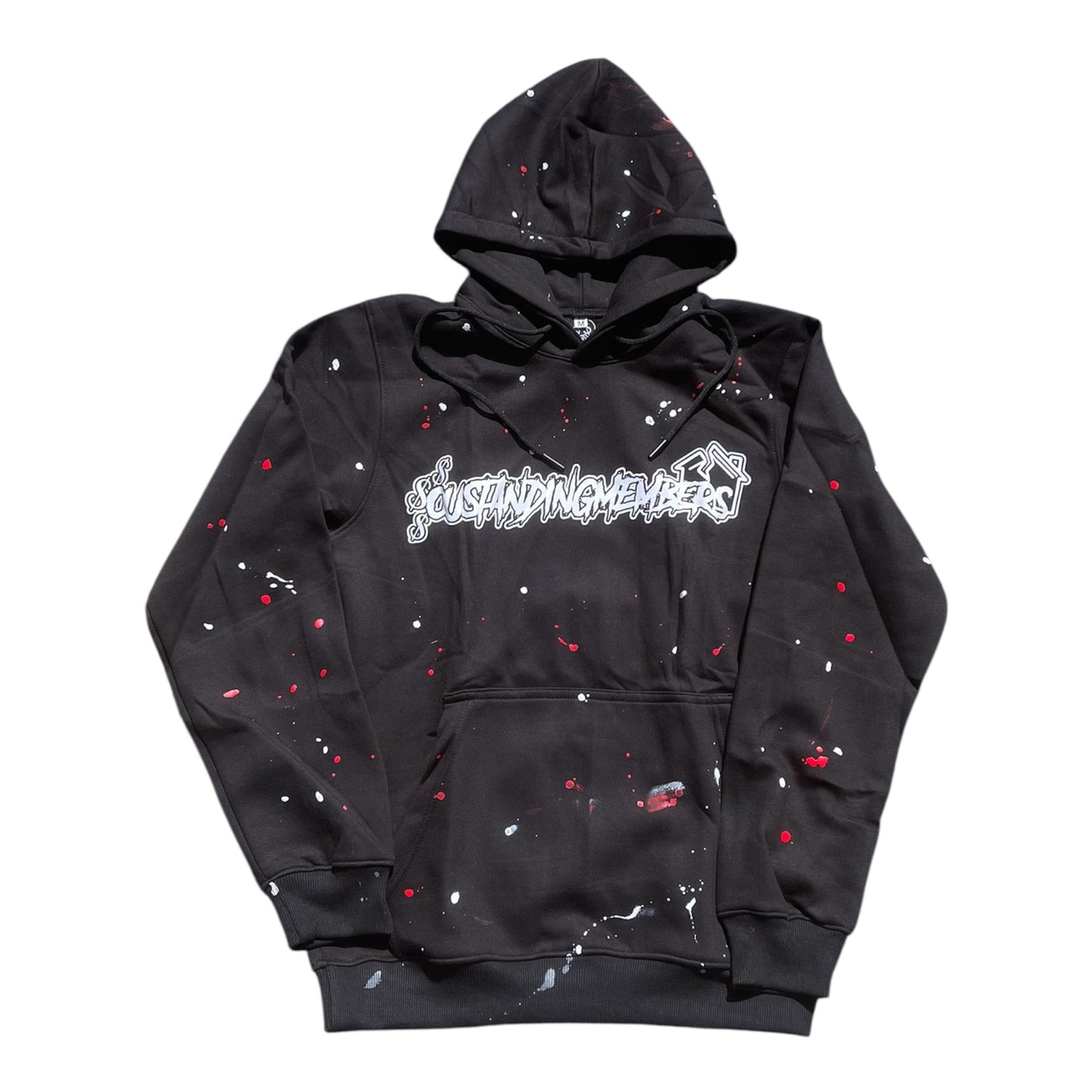 $MR X OM Black Splatter Hoodie *read description*