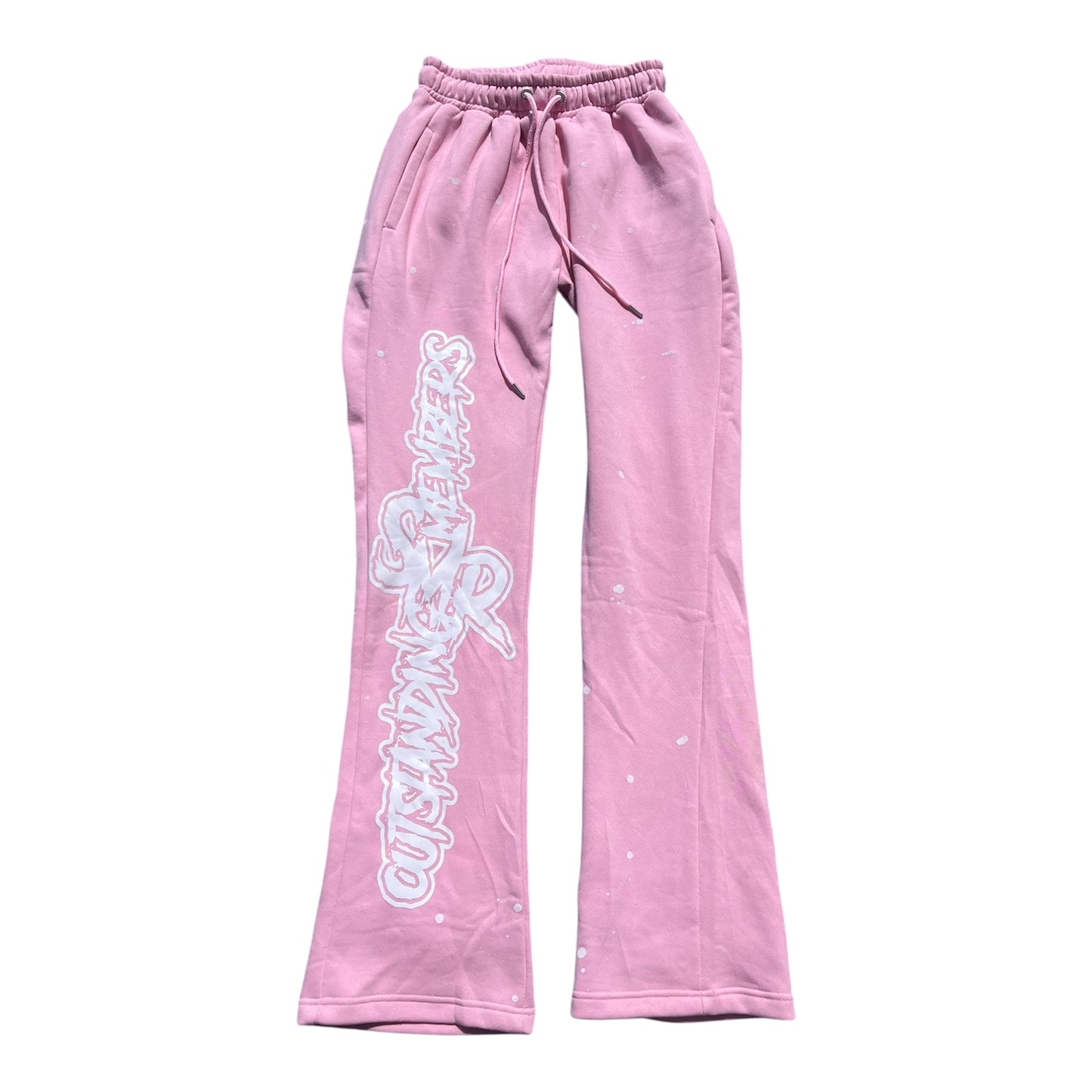 $MR X OM Pink Splatter Sweats