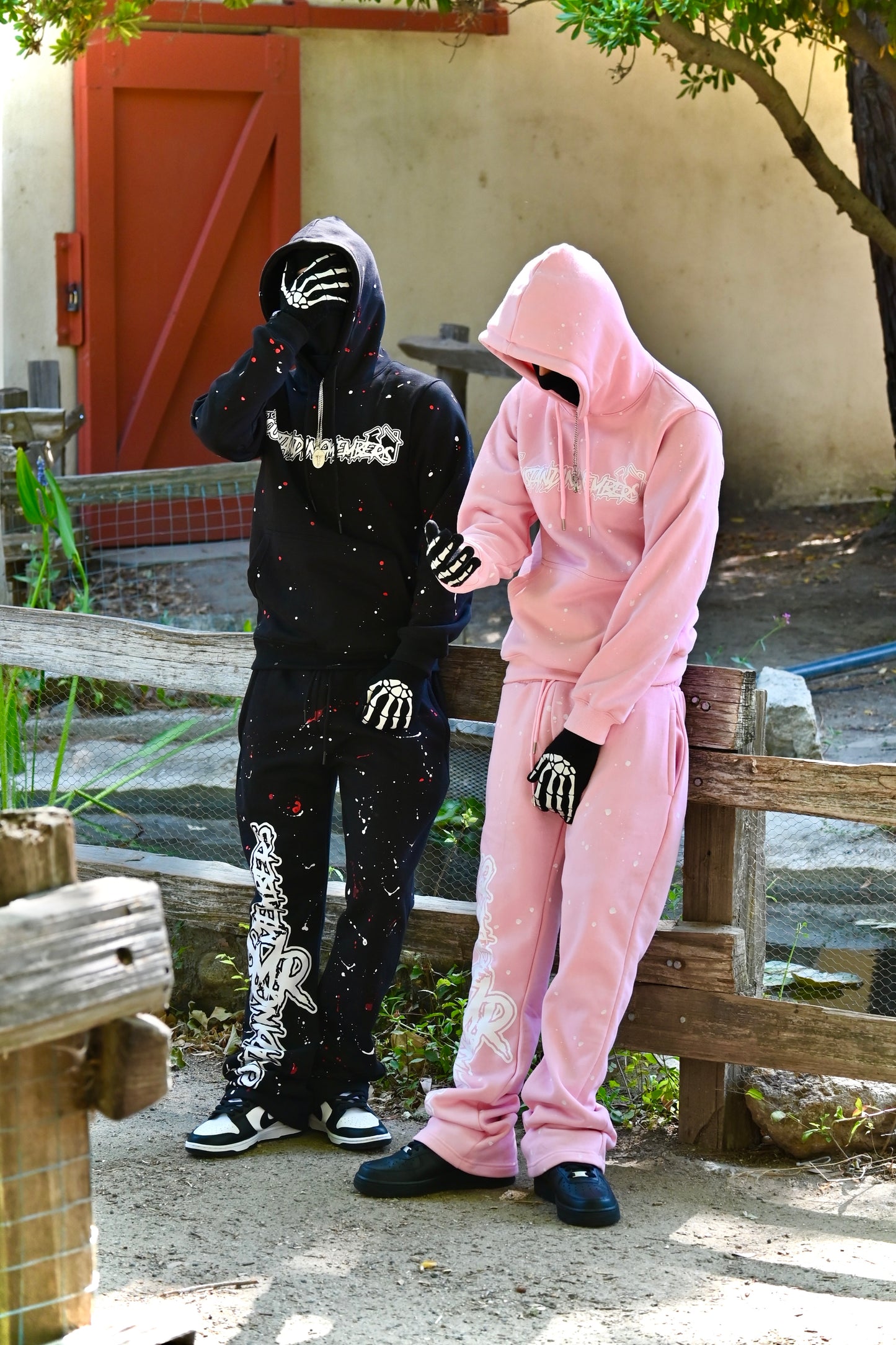 $MR X OM Black Splatter Hoodie *read description*
