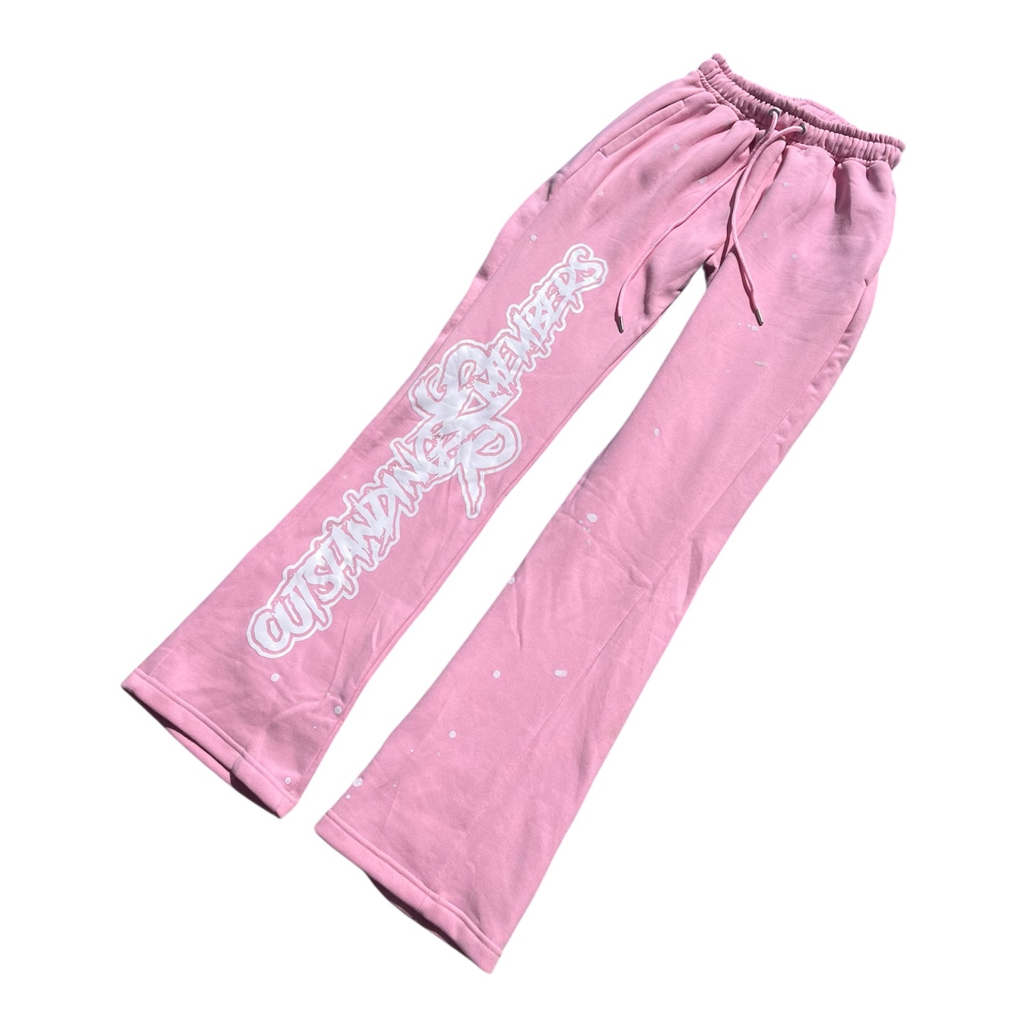 $MR X OM Pink Splatter Sweats