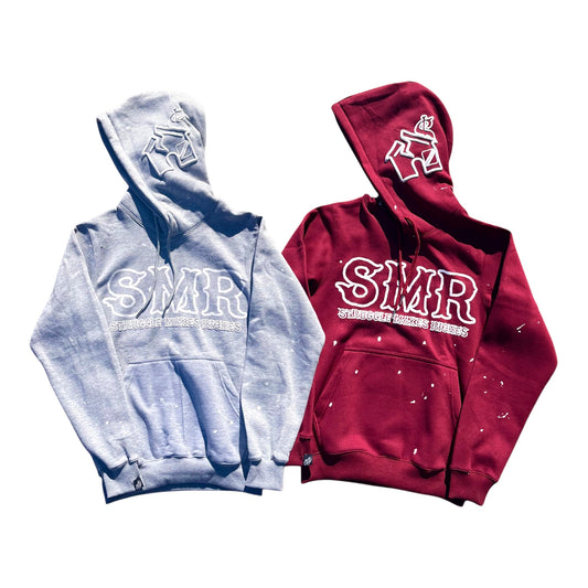 SMR Puff Print Paint Splatter Hoodie