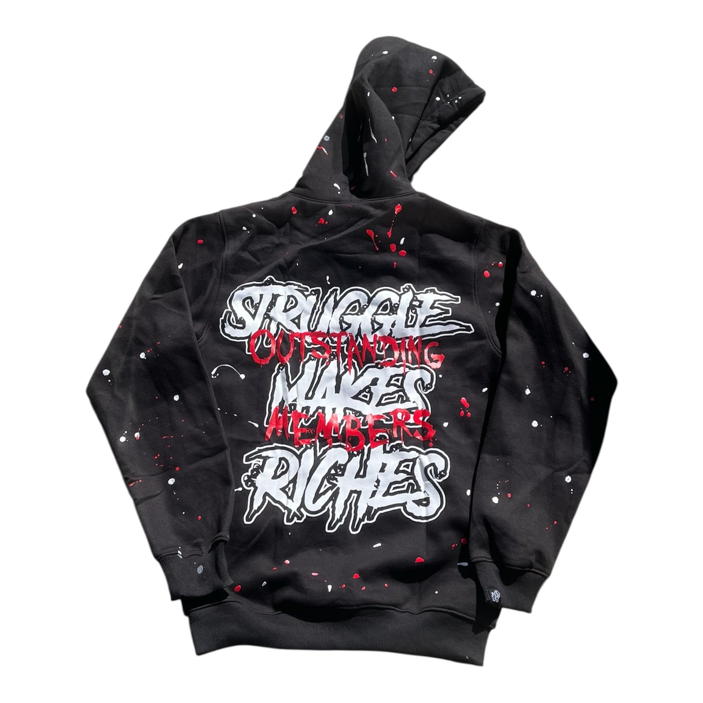 $MR X OM Black Splatter Hoodie *read description*