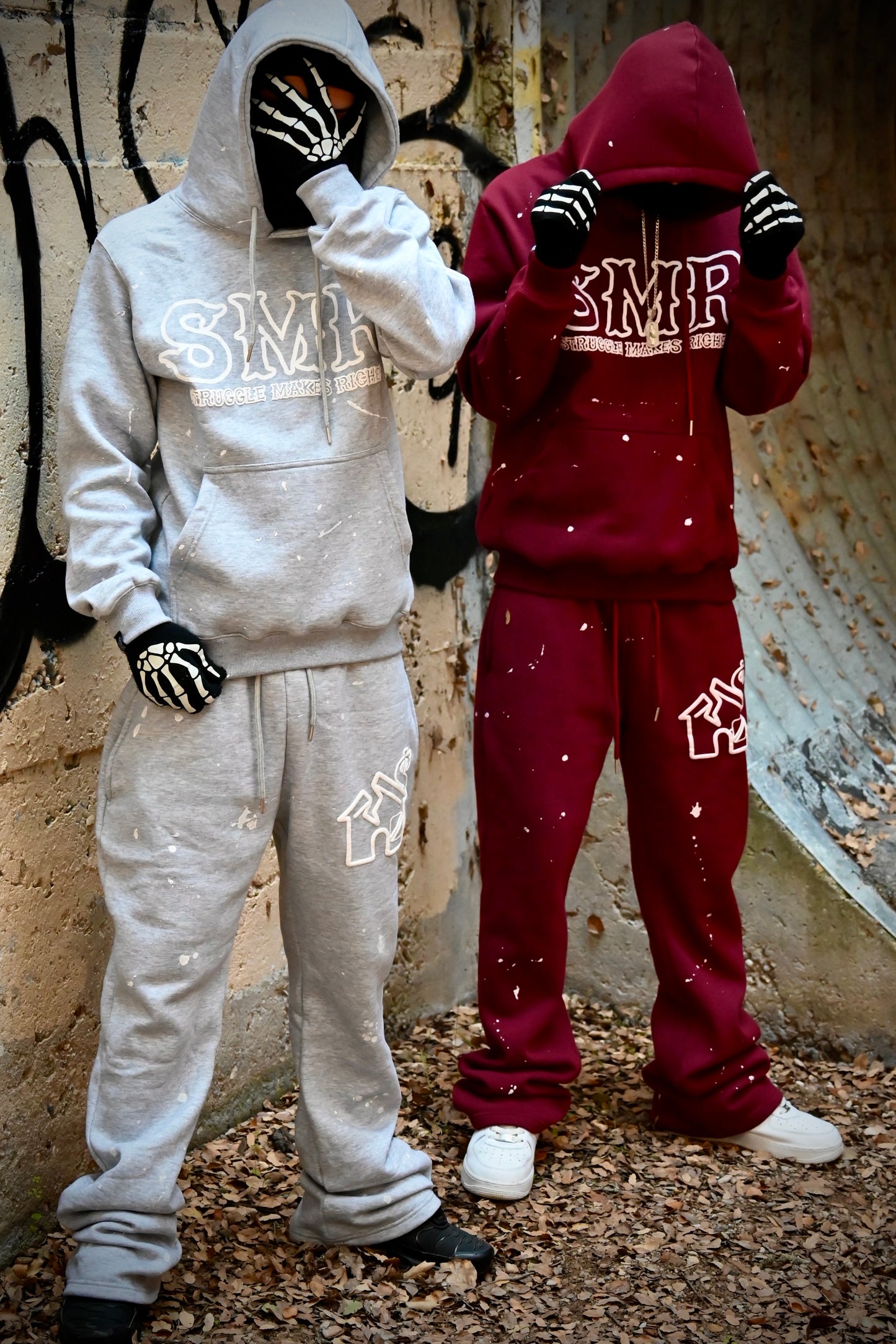 SMR Puff Print Paint Splatter Hoodie